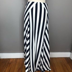 NWT! INC Blue & White Maxi Skirt
